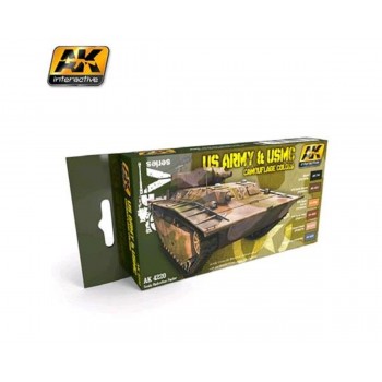 AK Interactive AFV series U.S.ARMY & USMC Camouflage Colors AK4220